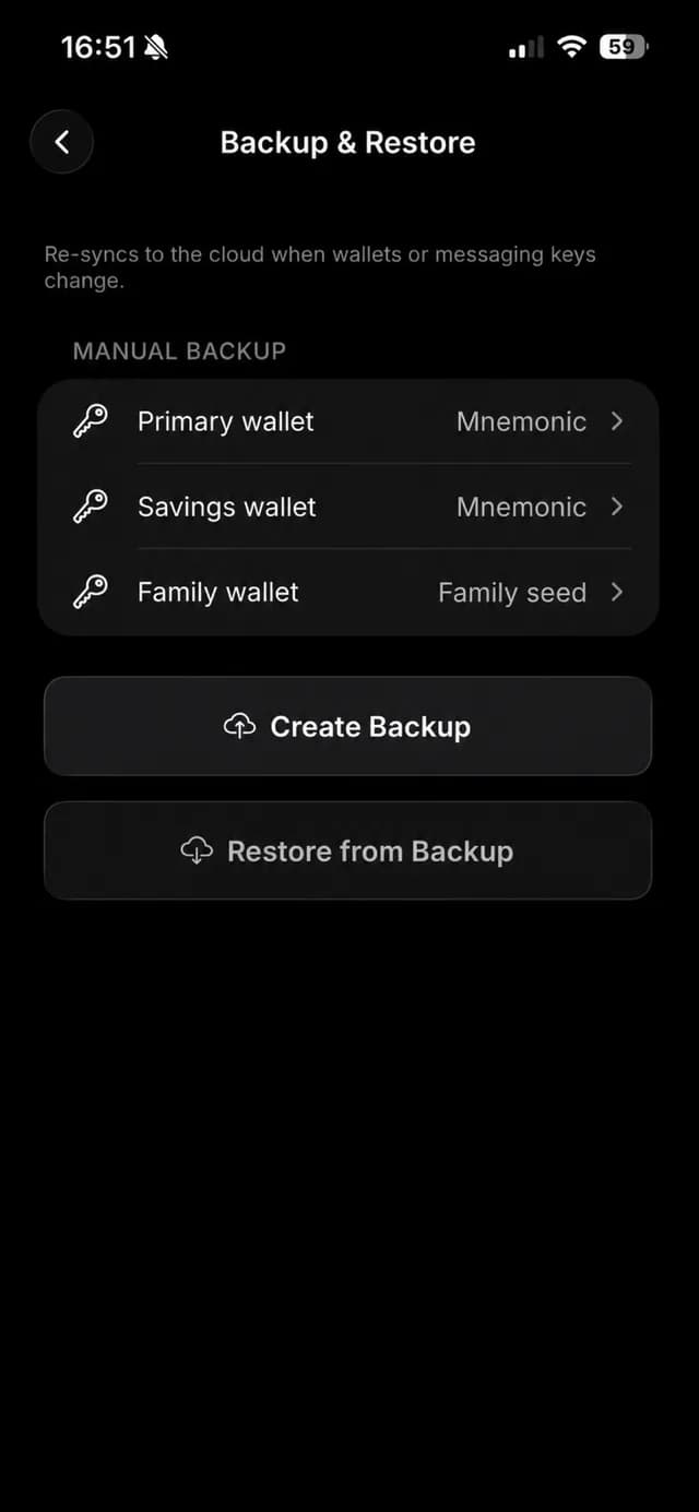 Ondex backup and restore interface used in the Ondex and Xaman workflow comparison