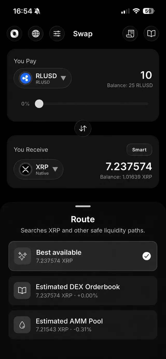 Ondex transaction route review shown without competitor artwork